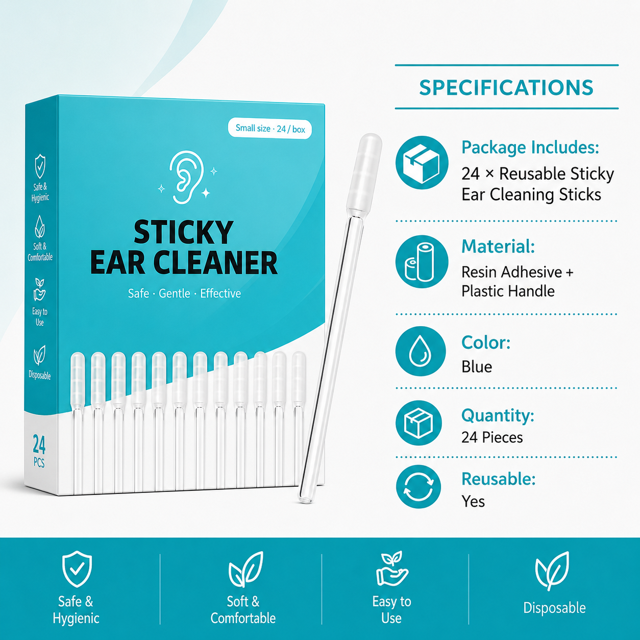 Dry Earwax Sticky Cleaner
