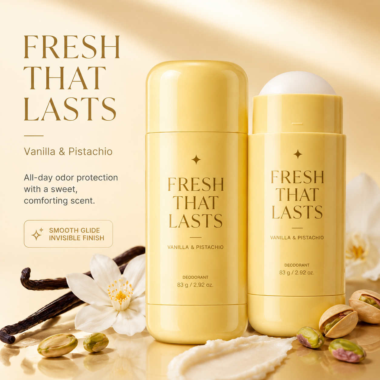 🏆Best Sale🔥Deodorant Vanilla & Pistachio Fresh That Lasts
