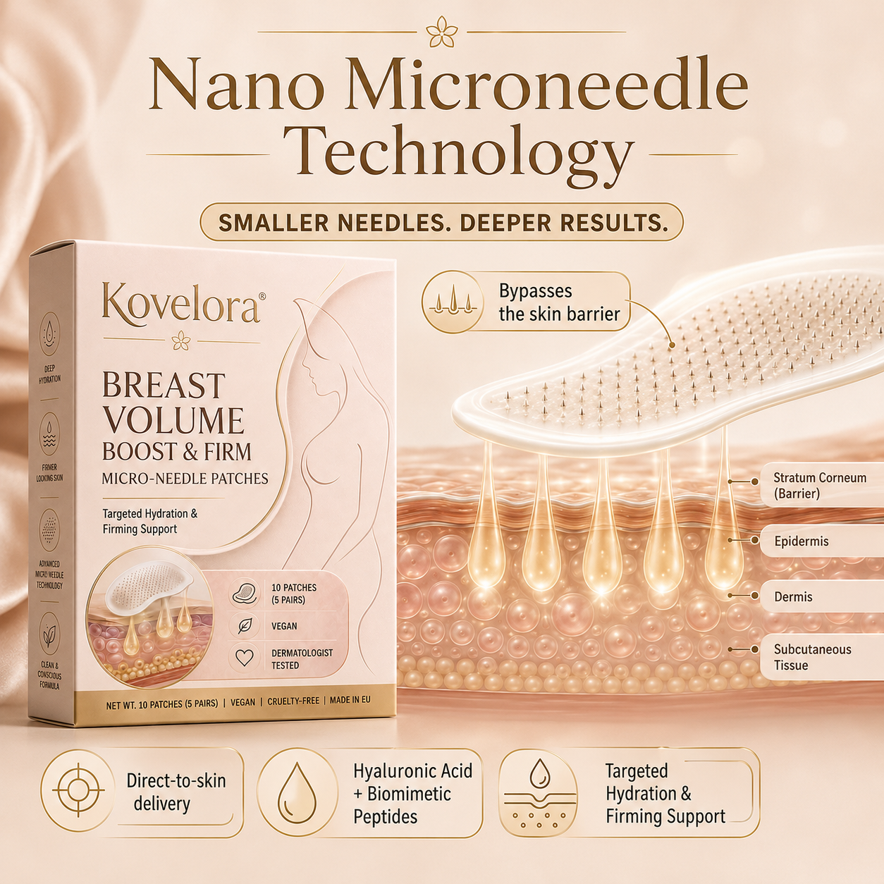 Targeted Breast Enhancement Advanced Nano Microneedle Patch