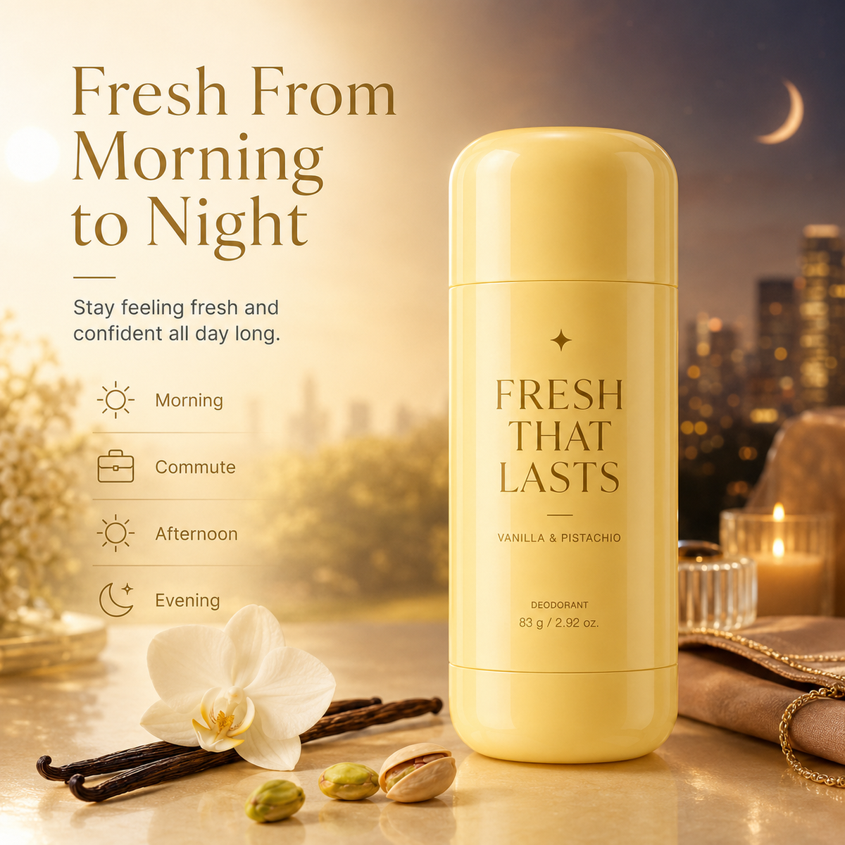 Fresh That Lasts morning to night