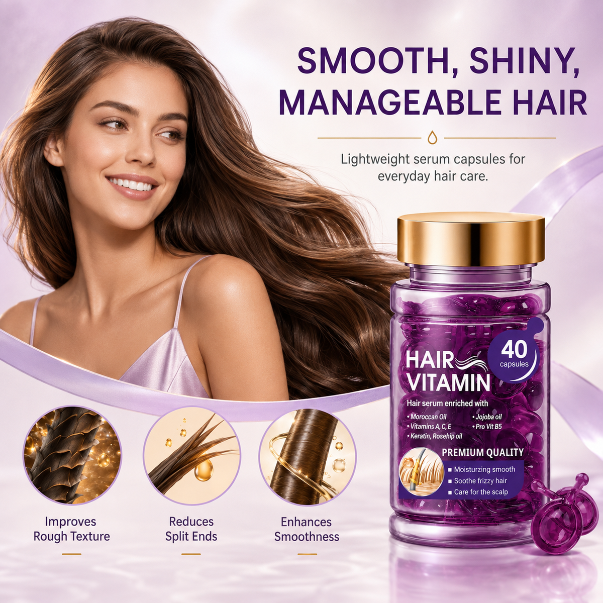 Hair Vitamin Capsules for Color-Treated & Permed Hair