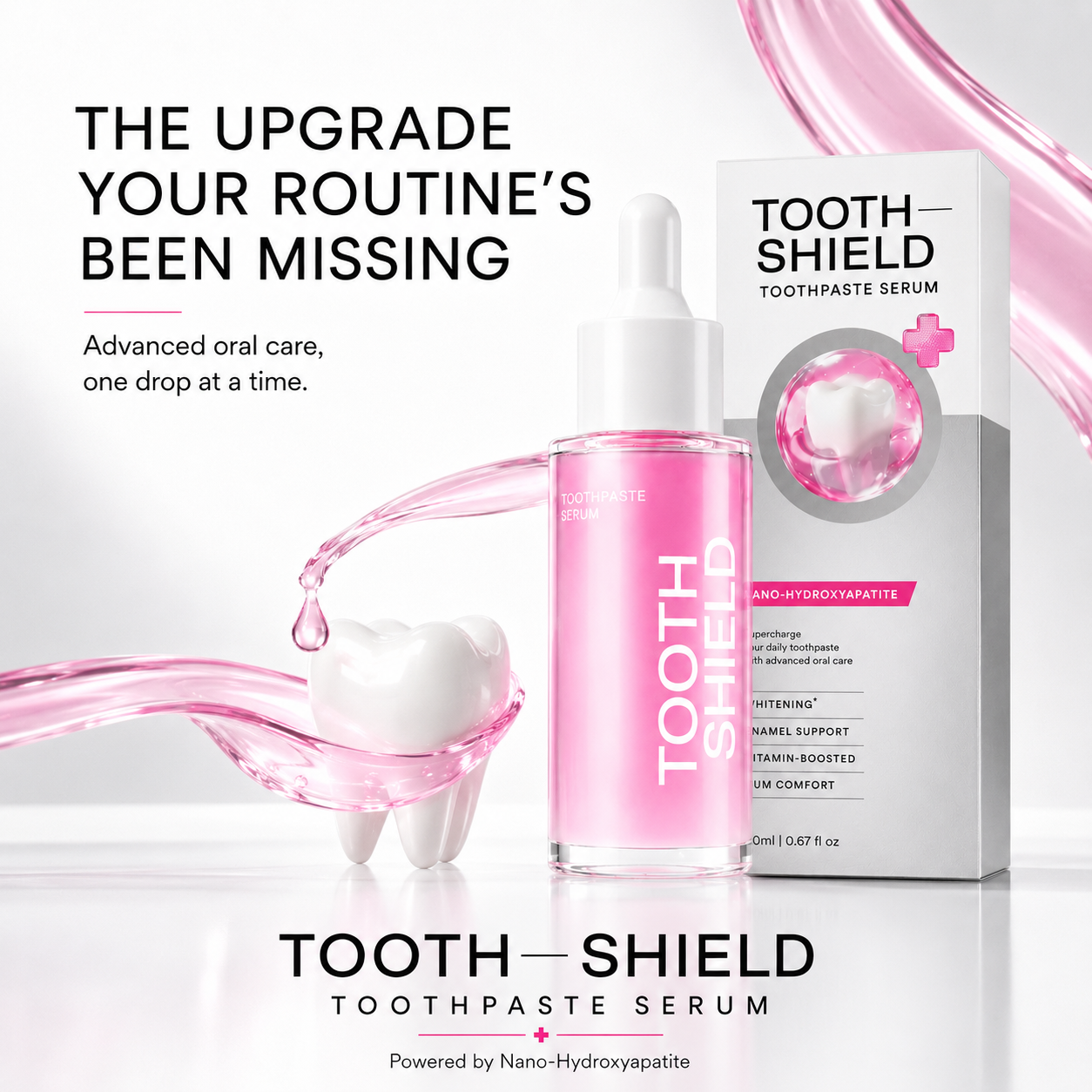 Tooth Shield toothpaste serum routine