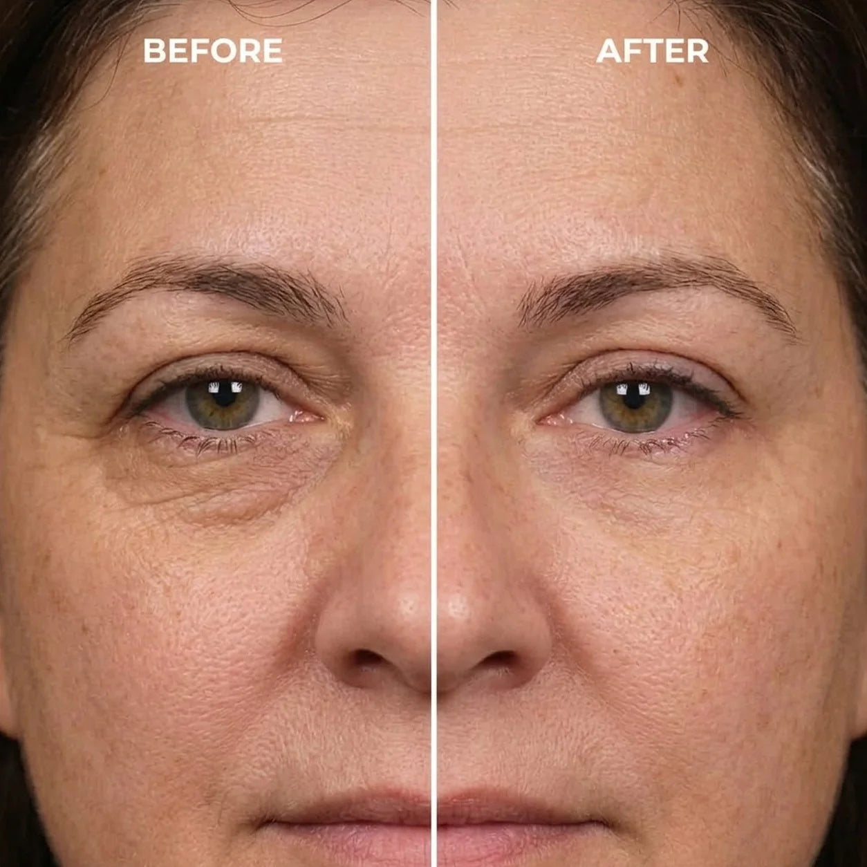 HZA eye contour before and after appearance example