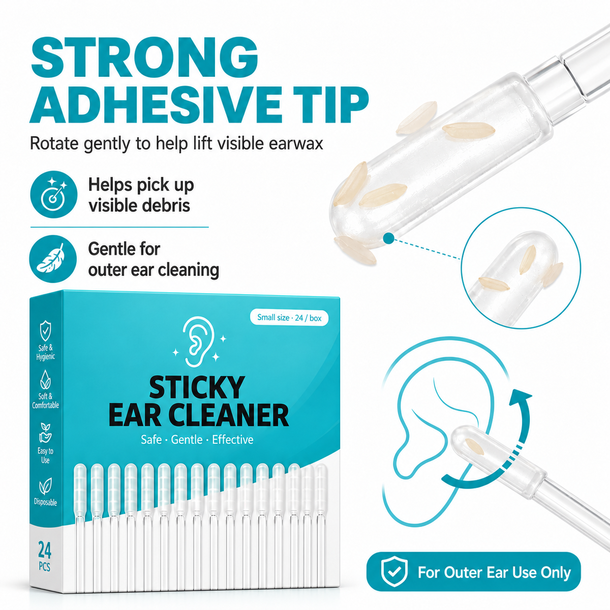 🔥Back In Stock 🏆Dry Earwax Sticky Cleaner