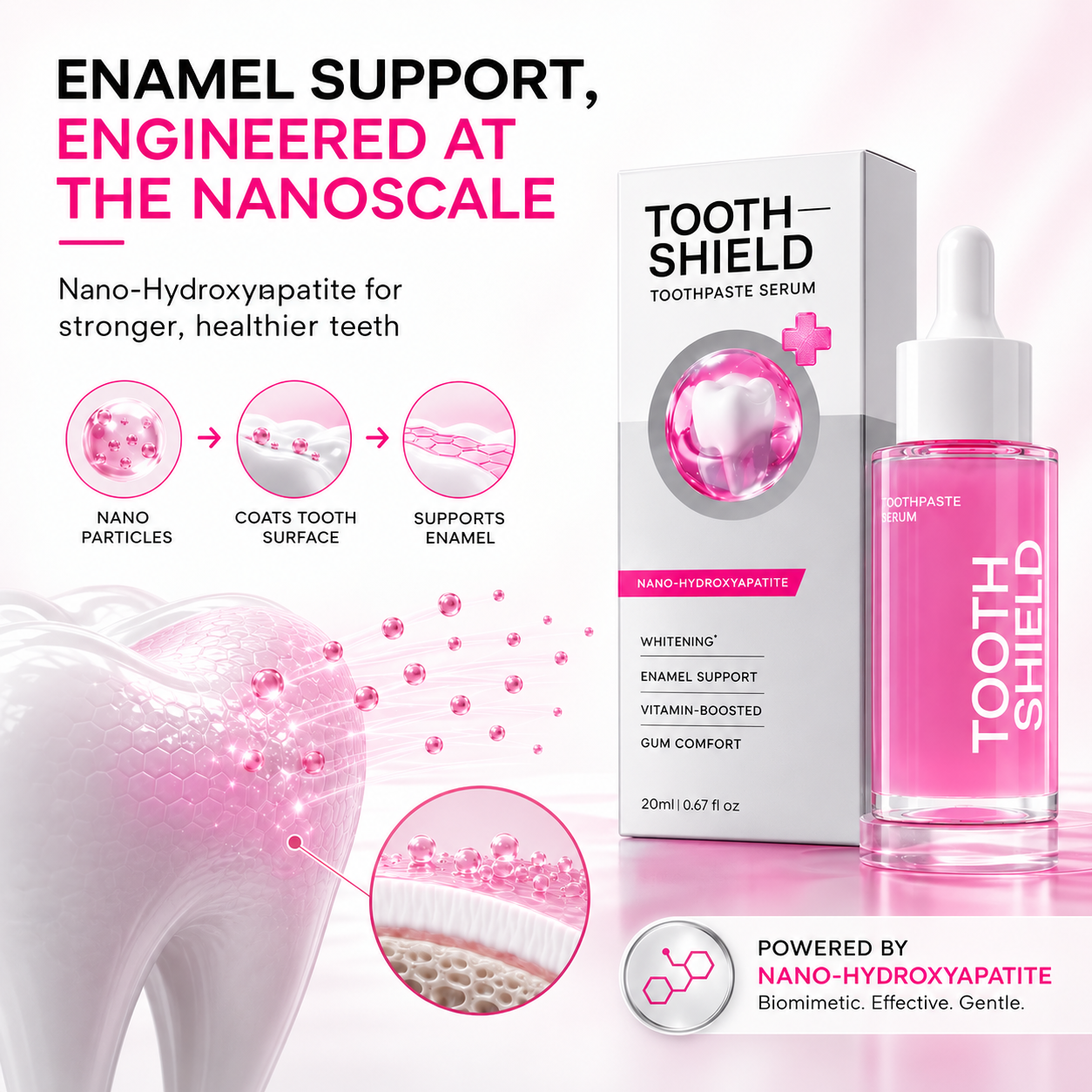 🏆Best Sale🔥Tooth Shield Fluoride Free Toothpaste Serum