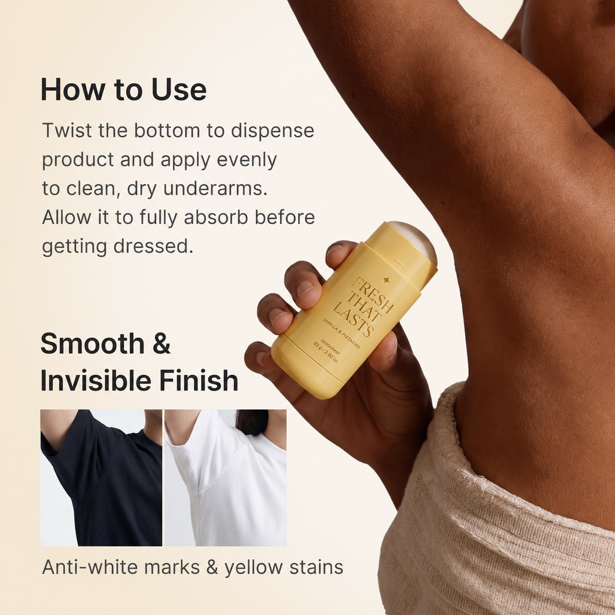 How to use Fresh That Lasts deodorant